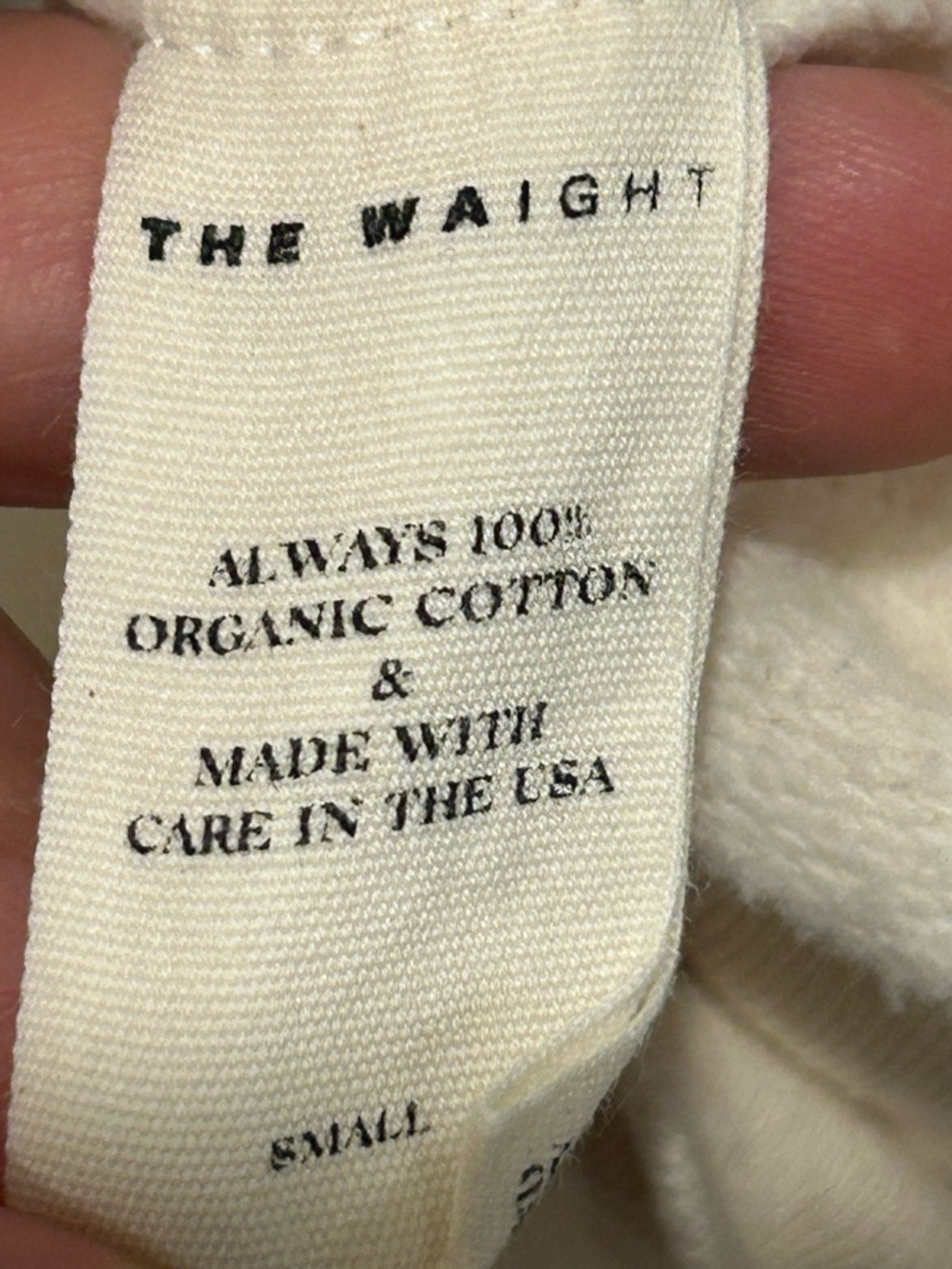 The Waight Undyed High Rise Sweatpants Off White , Small - Picture 6 of 8